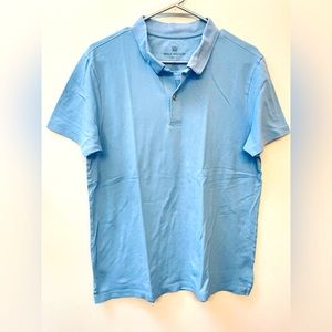 Mack Weldon Golf Polo Shirt Cotton Blend Blue Athletic Fit Mens Size Medium #3